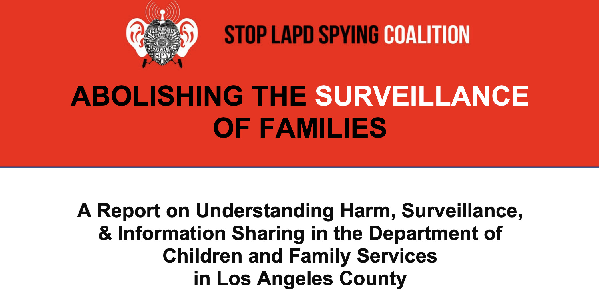 Abolish DCFS Report Pt. 1